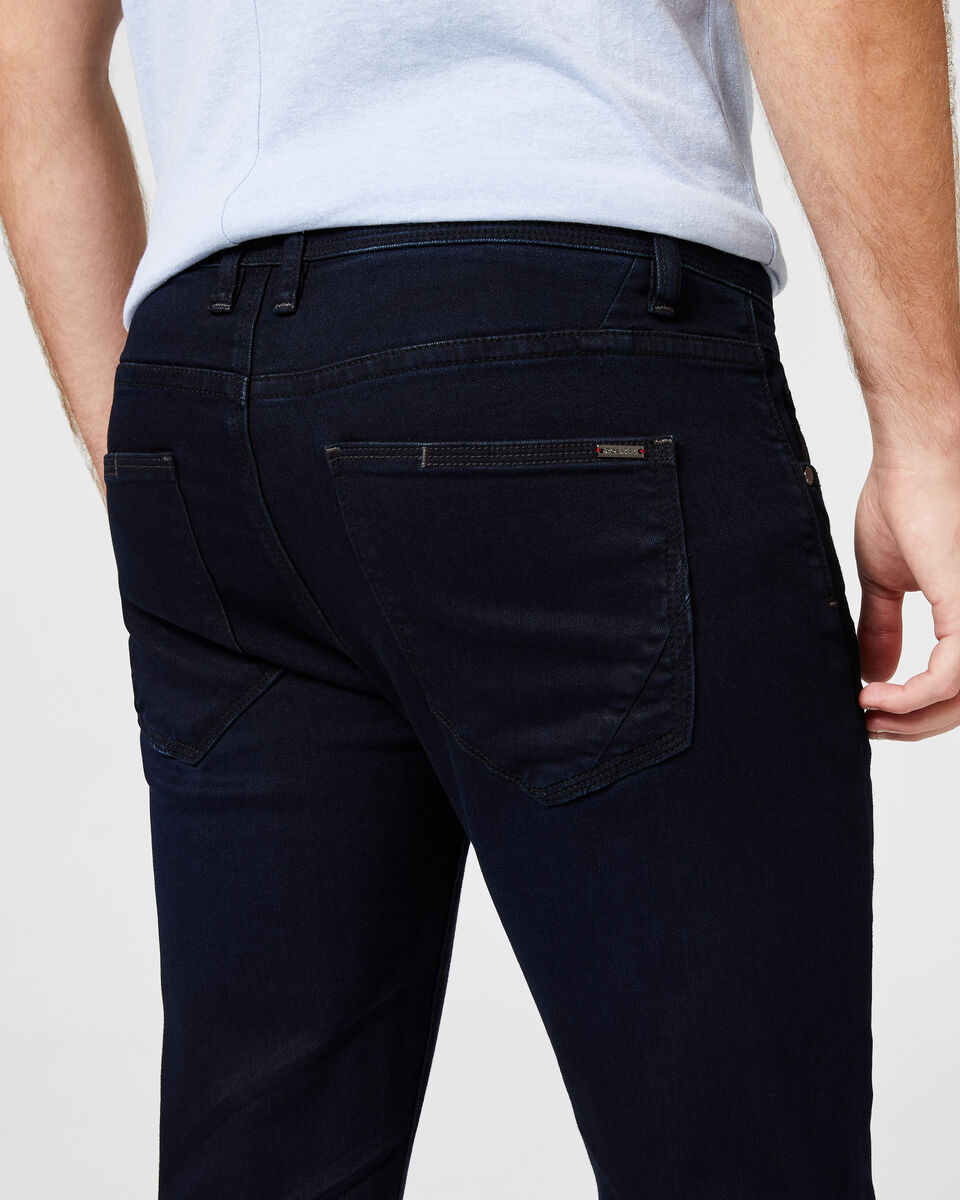 Slim Fit 5 Pocket Denim Jean, Dark Indigo, hi-res